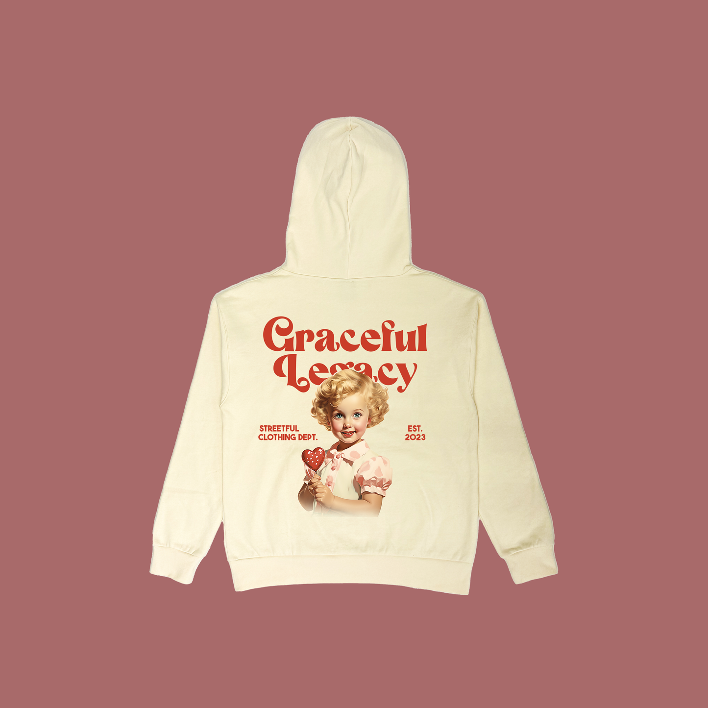 PREMIUM Graceful Legacy Hoodie | Bone