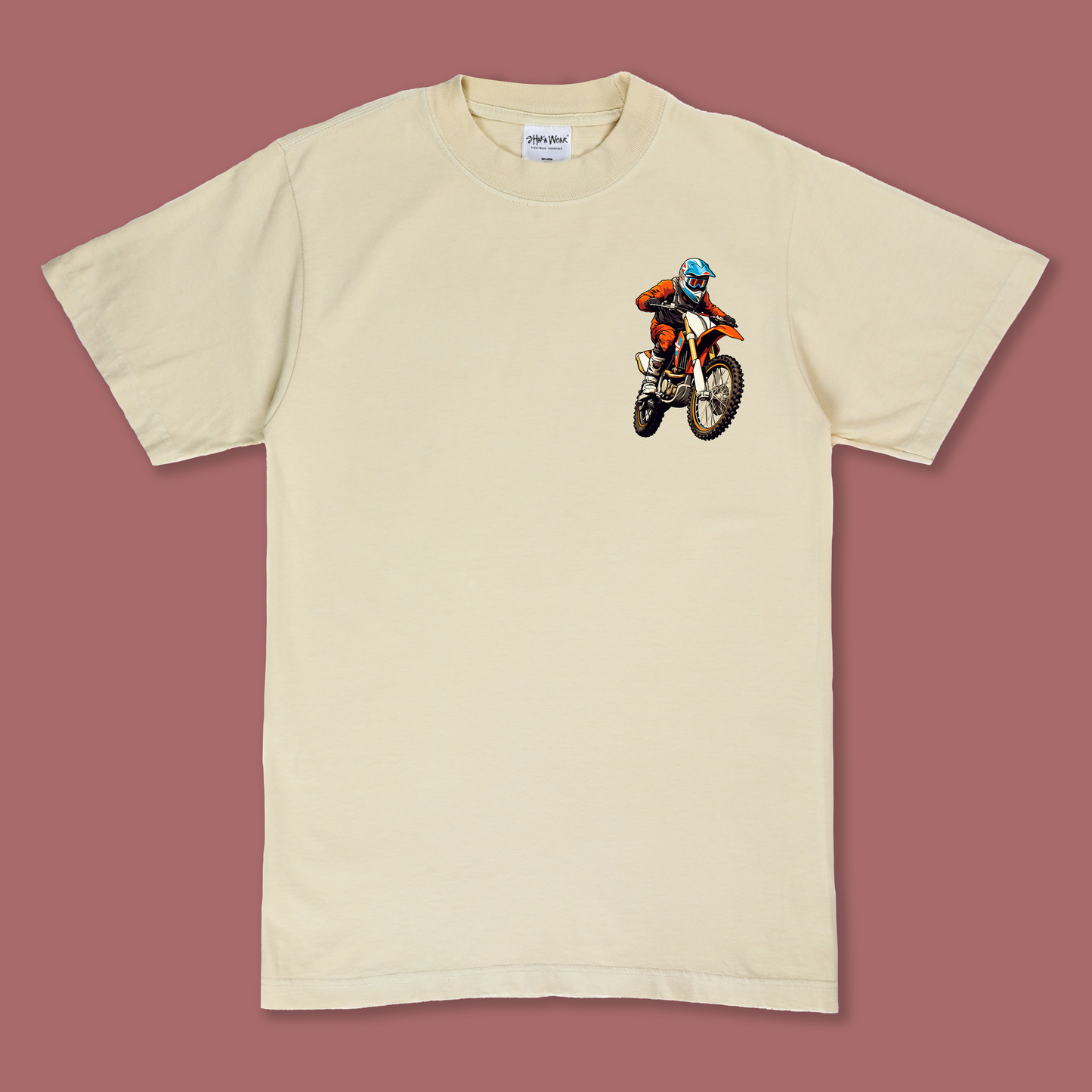 Classic Moto Tee | Cream